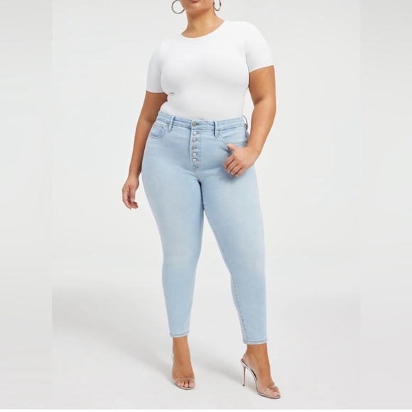 Good American GOOD LEGS SKINNY CROPPED JEANS size 16 - Picture 1 of 11